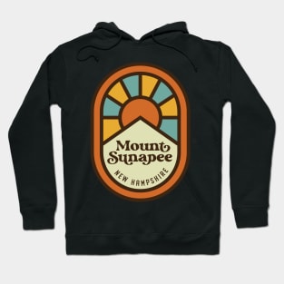 Mount Sunapee New Hampshire Retro Sunset Hoodie